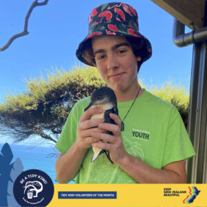 Tidy Kiwi Volunteer of the Month - Nate Wilbourne - May 2022