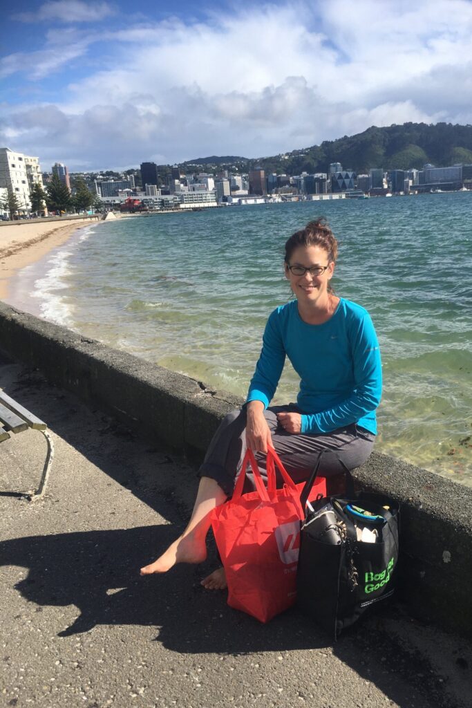 Clean up at Oriental Bay, Wellington